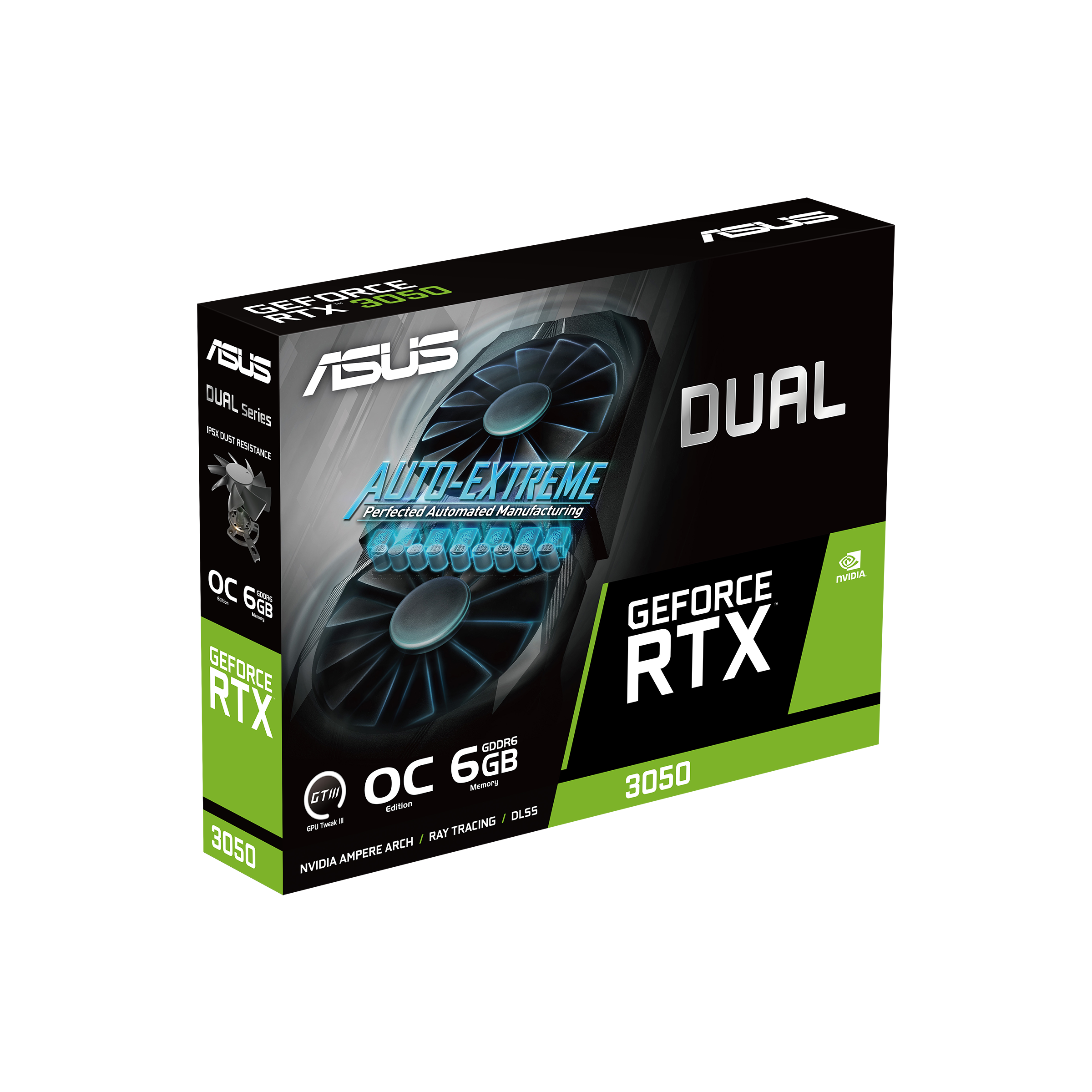 ASUS Dual GeForce RTX™ 3050 OC Edition 6GB GDDR6